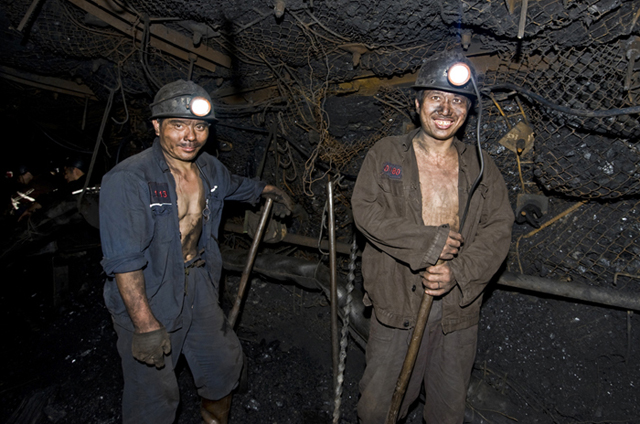 登封煤礦工人